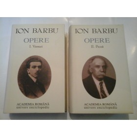 ION BARBU - OPERE - 2 volume - editia Academiei Romane 